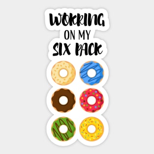 Working On My Six Pack Sticker